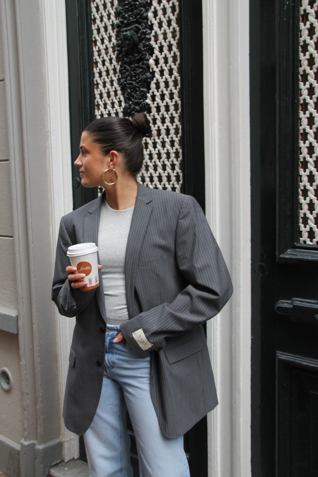 Charm Grey - Vintage Oversized Blazer