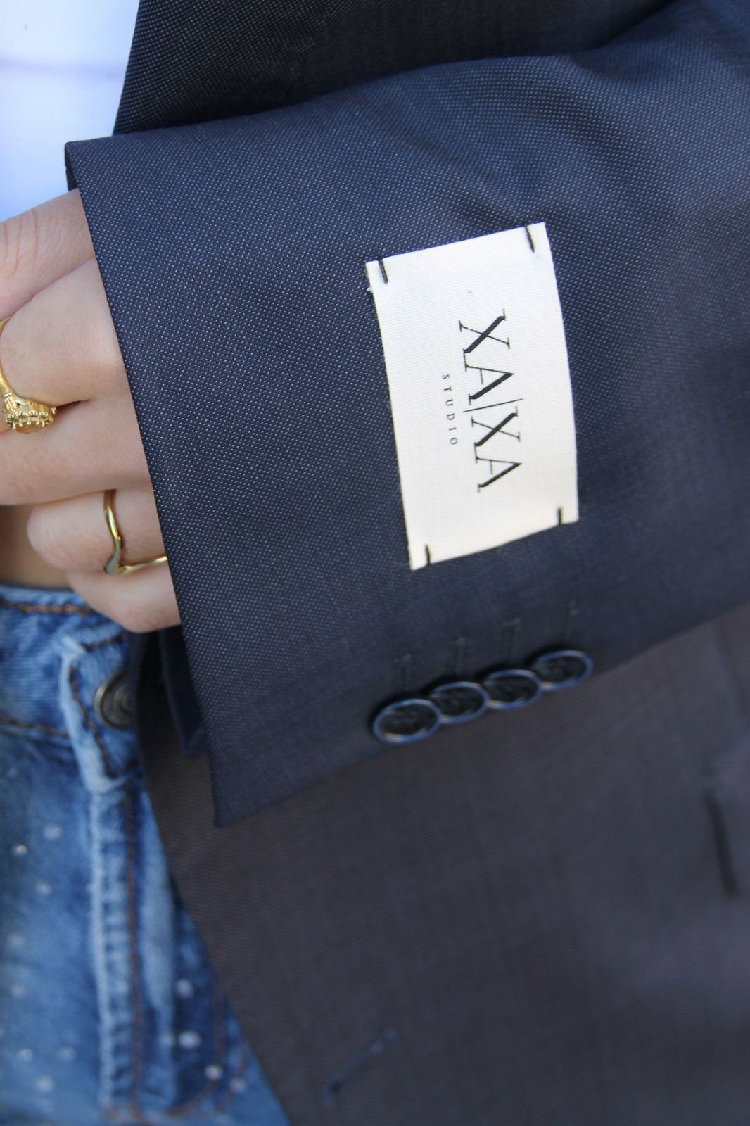 Chic Blue - Vintage Oversized Blazer