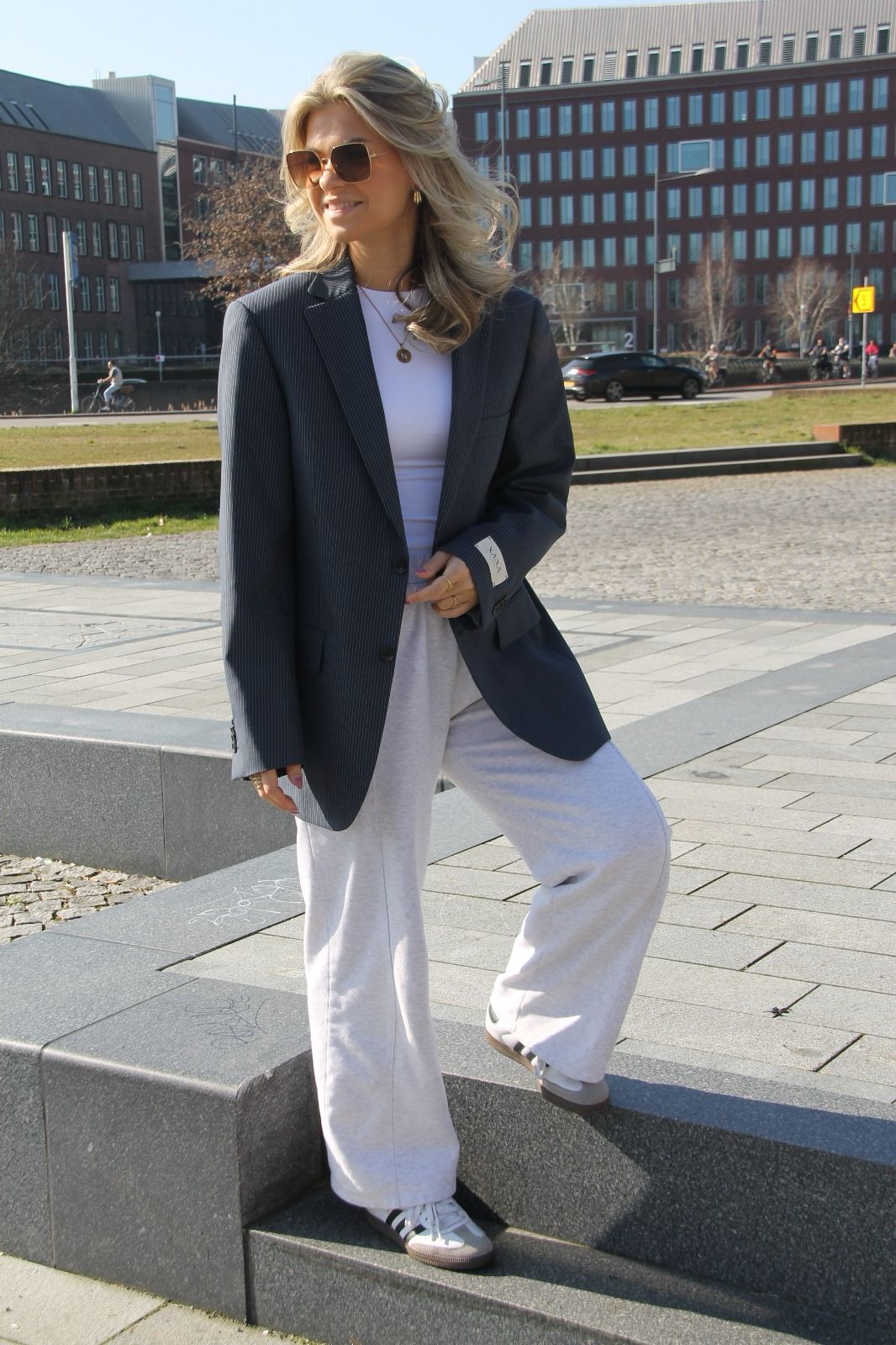 Denim Blue - Vintage Oversized Blazer