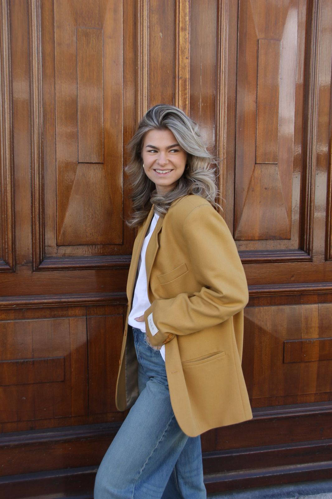 Sunset Yellow - Vintage Oversized Blazer