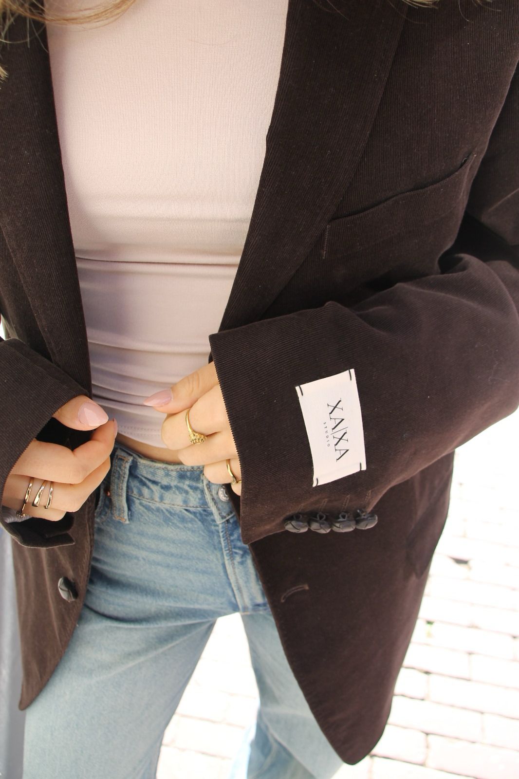 Espresso Brown - Vintage Oversized Blazer