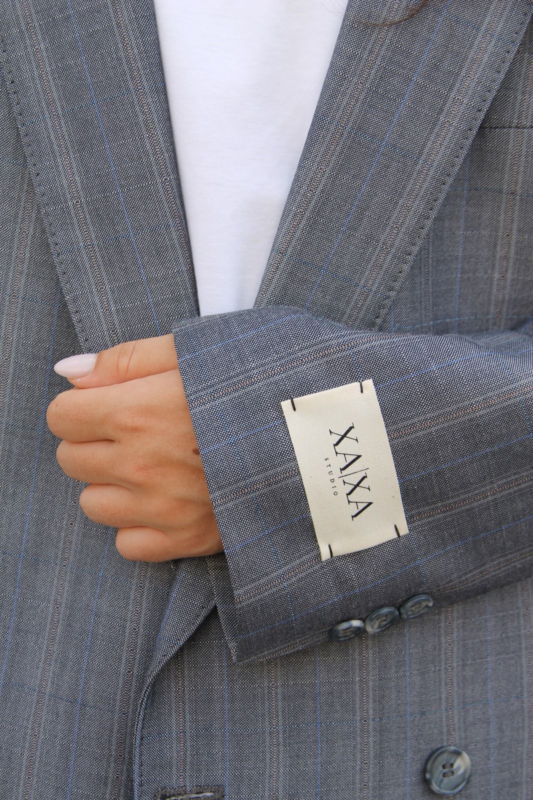 Statement Grey - Vintage Oversized Blazer