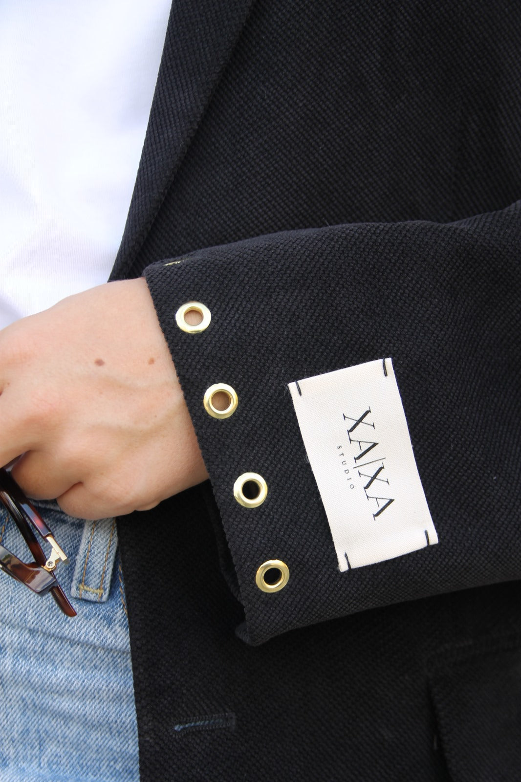Stud Brown - Vintage Oversized Blazer