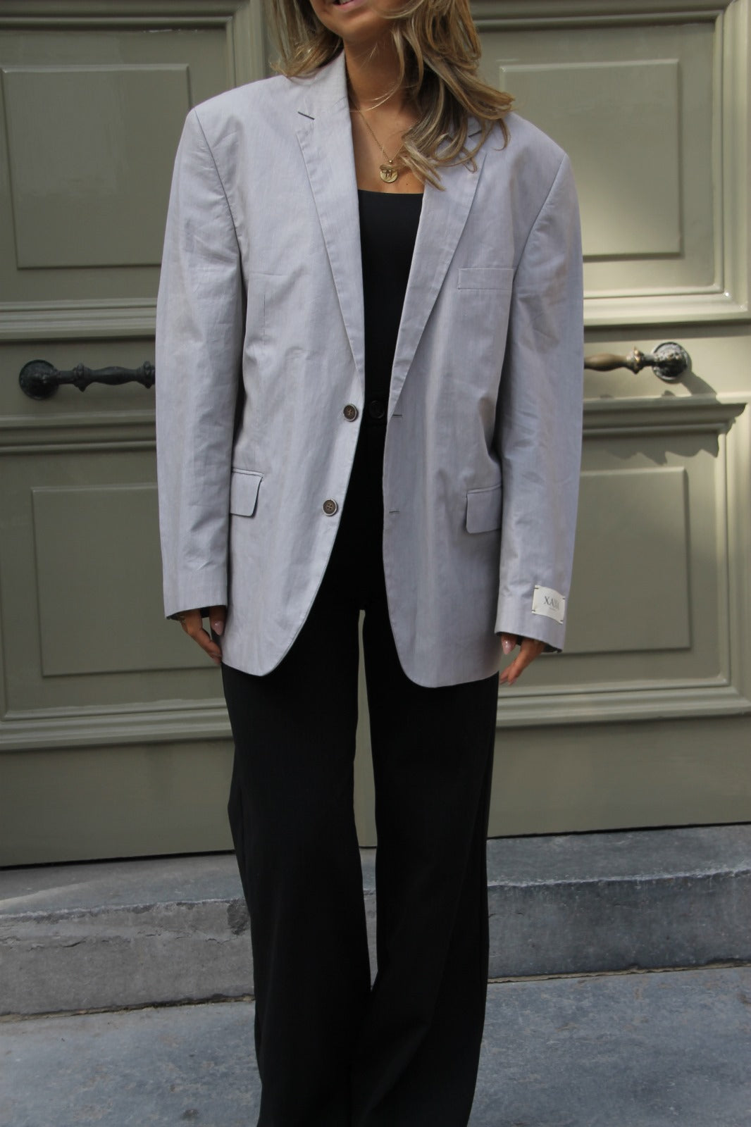 Light Grey - Vintage Oversized Blazer
