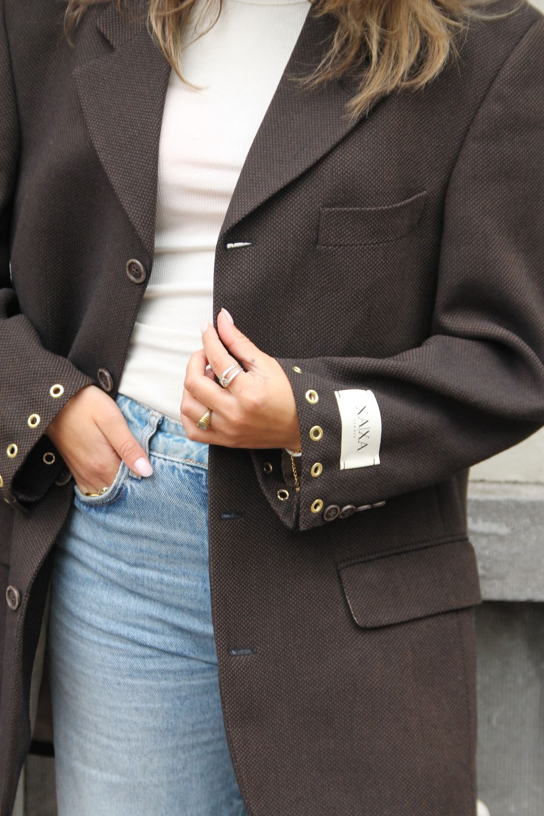 Statement Brown - Vintage Oversized Blazer