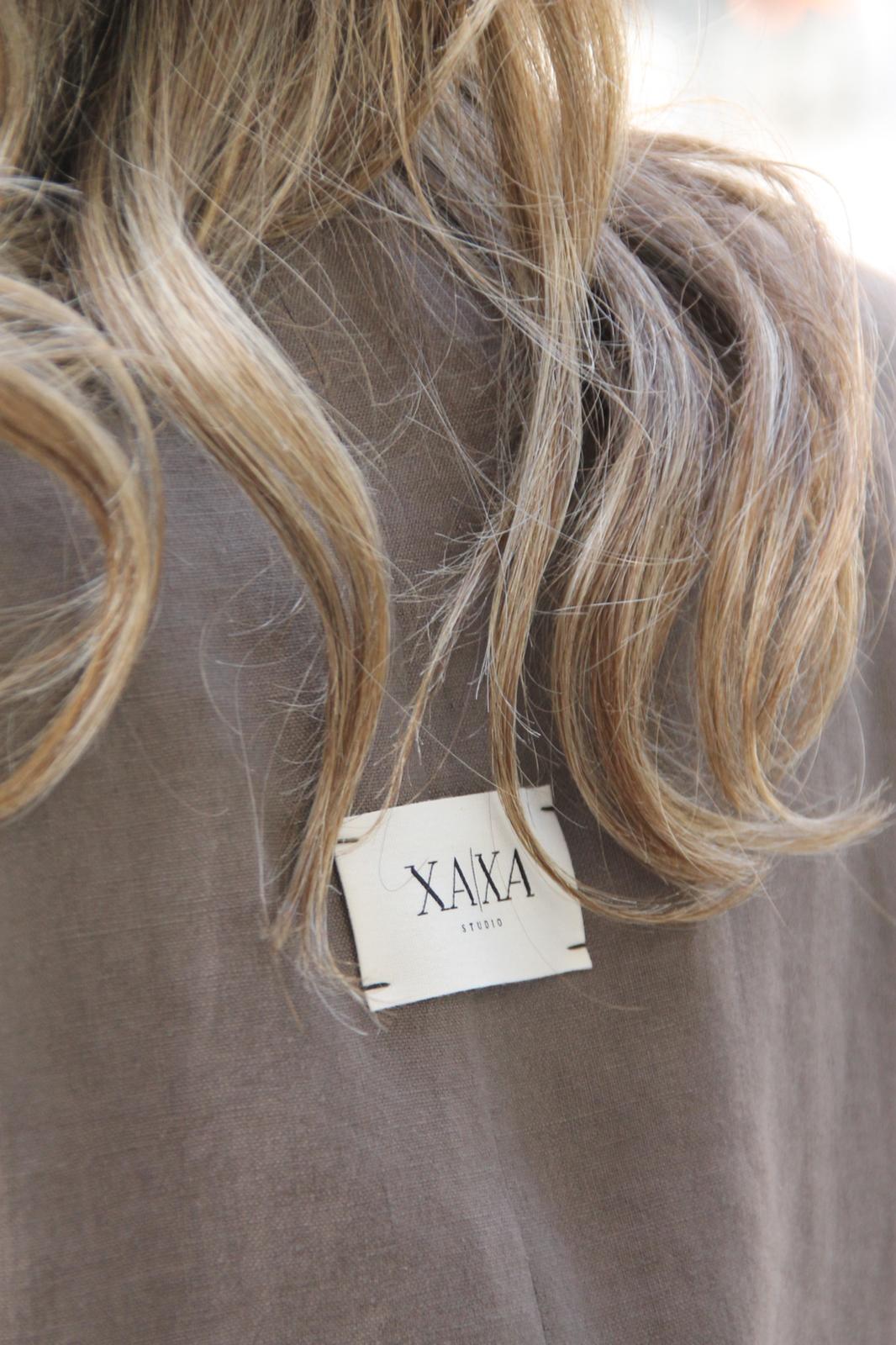 Latte Linen - Vintage Oversized Blazer