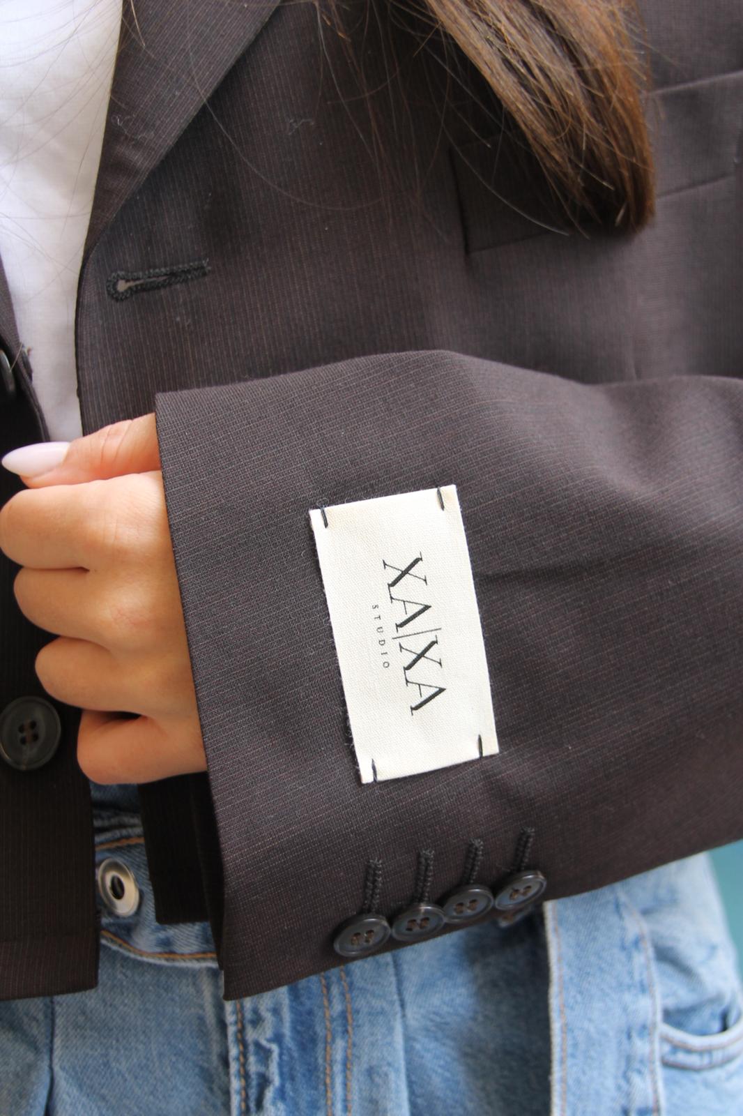 Class Brown - Vintage Cropped Blazer