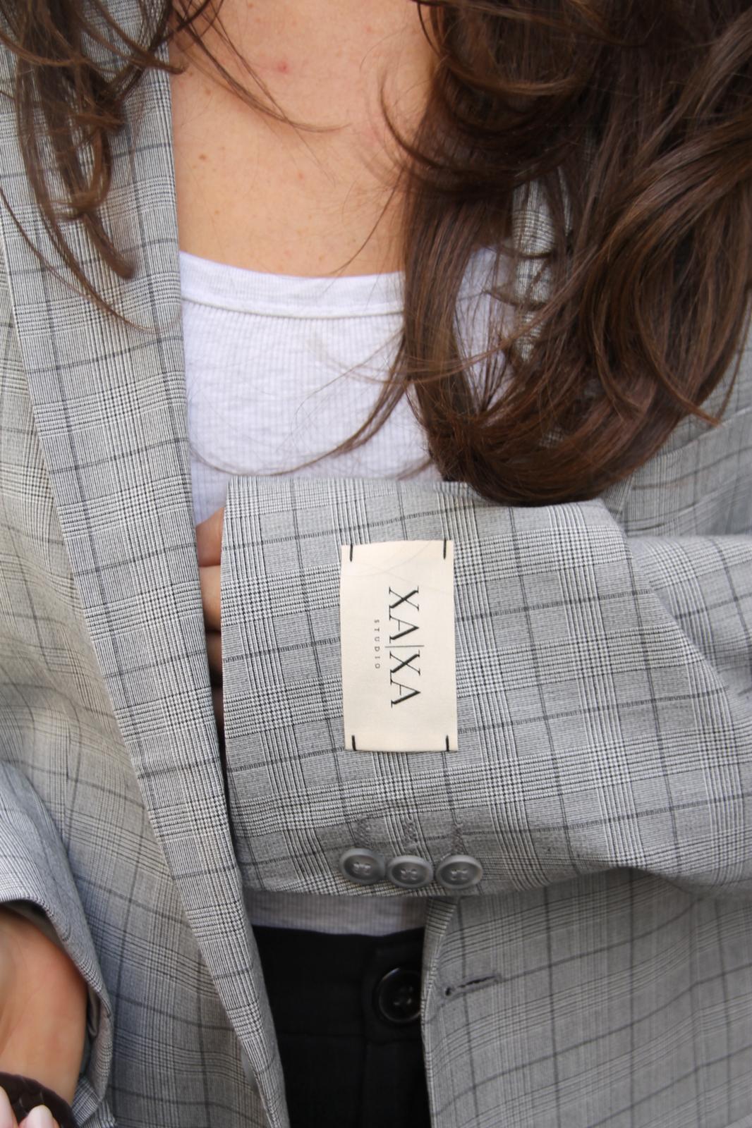 Mesh Grey - Vintage Oversized Blazer