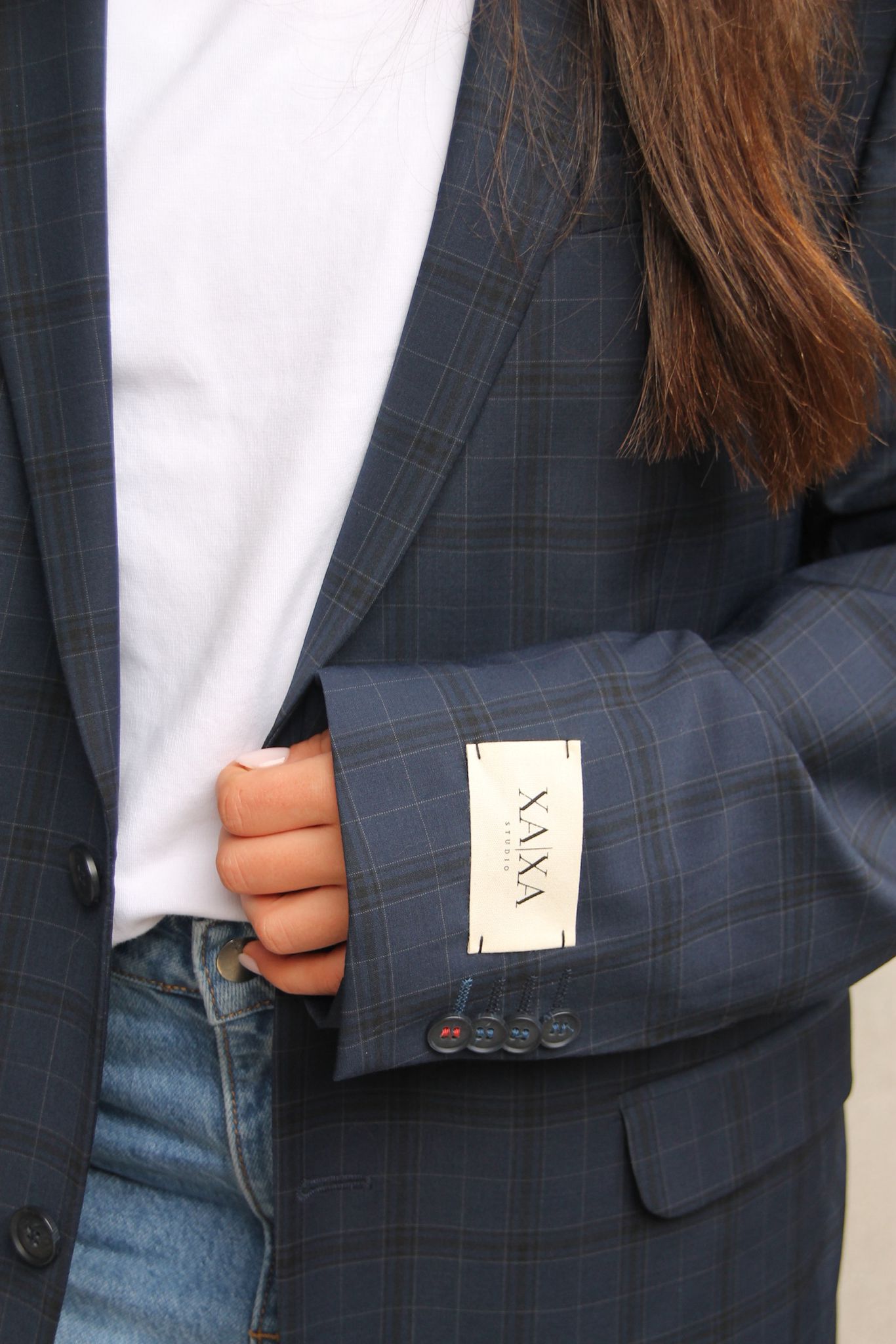Charm Blue - Vintage Oversized Blazer