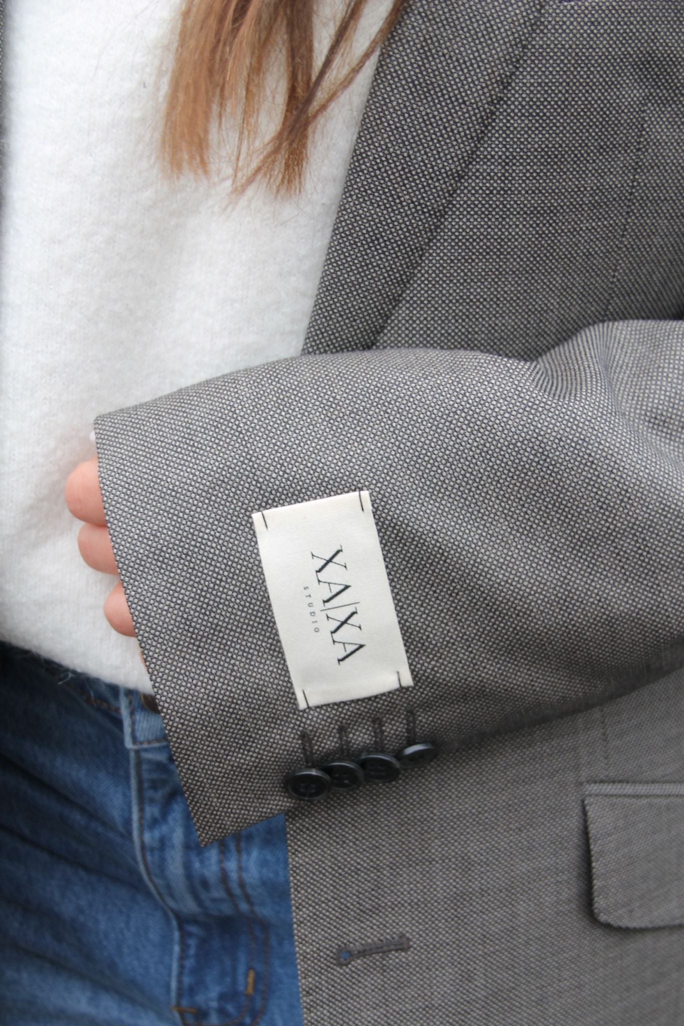 Brown Grey - Vintage Oversized Blazer