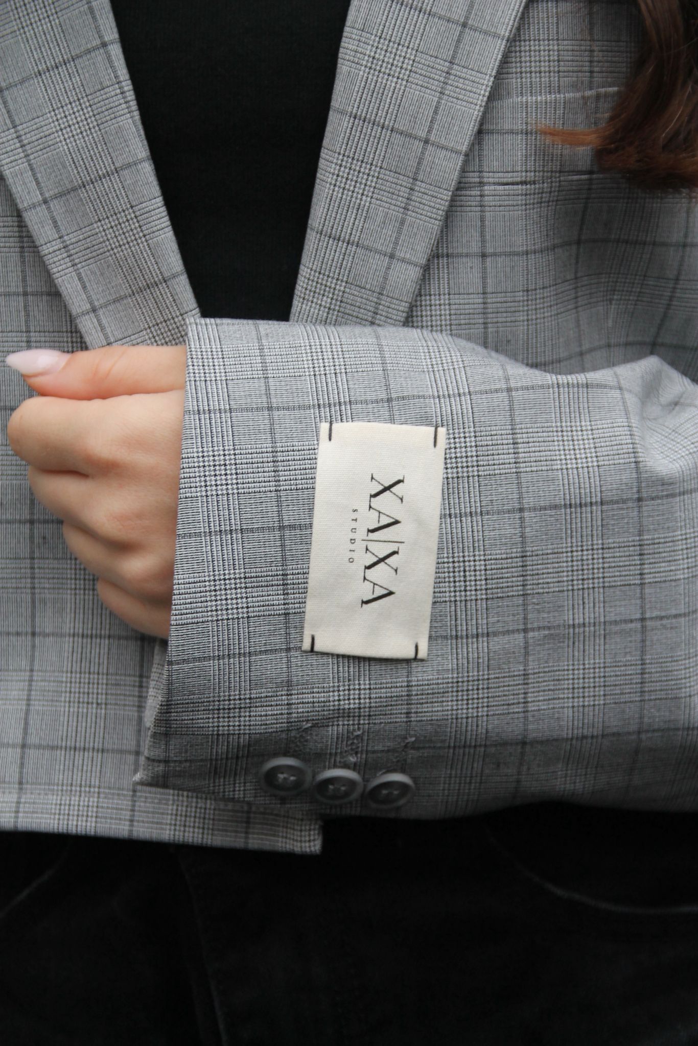 Urban Grey - Cropped Vintage Blazer