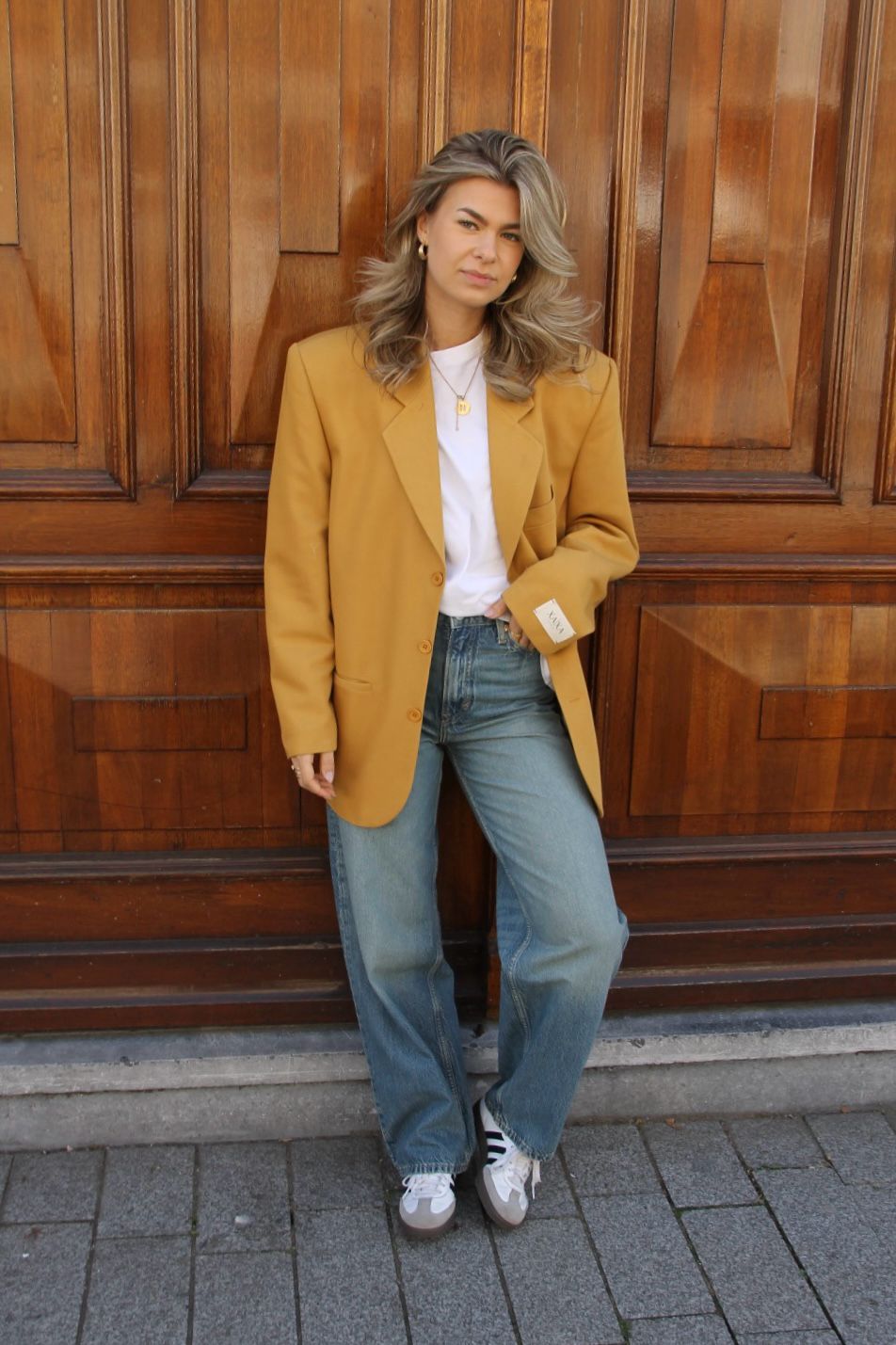 Sunset Yellow - Vintage Oversized Blazer
