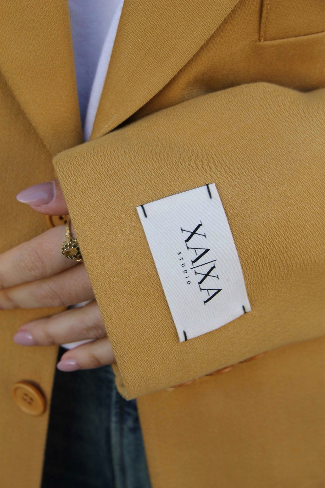 Sunset Yellow - Vintage Oversized Blazer
