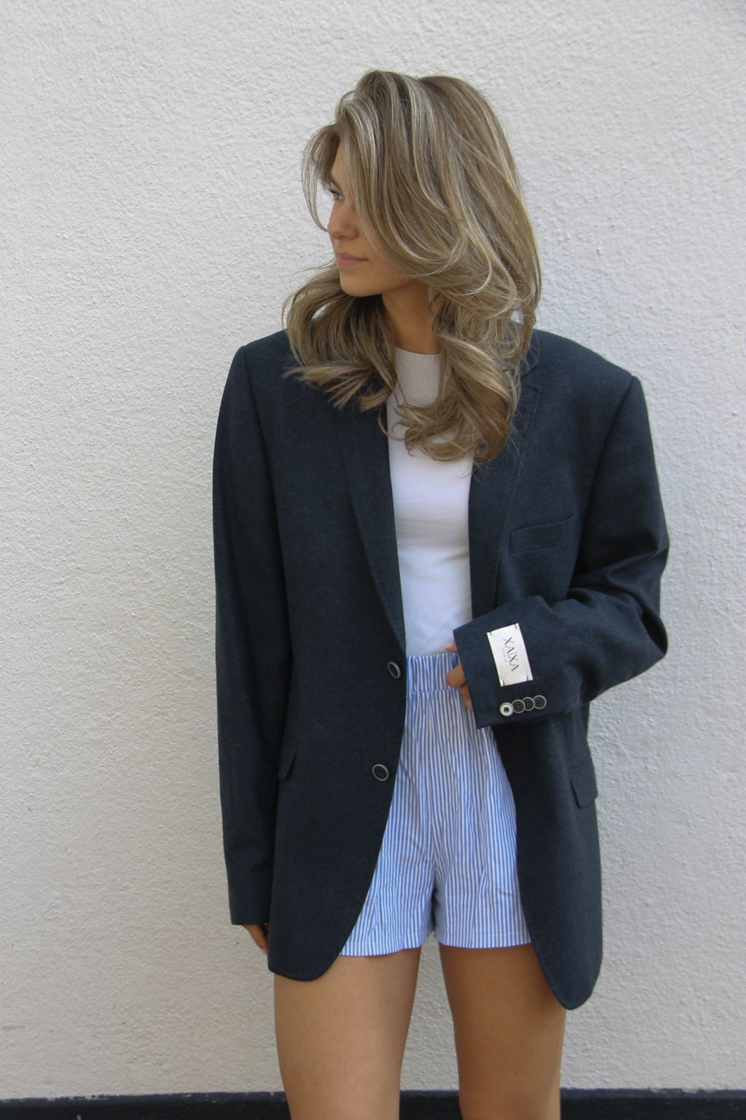 Power Blue - Vintage Oversized Blazer