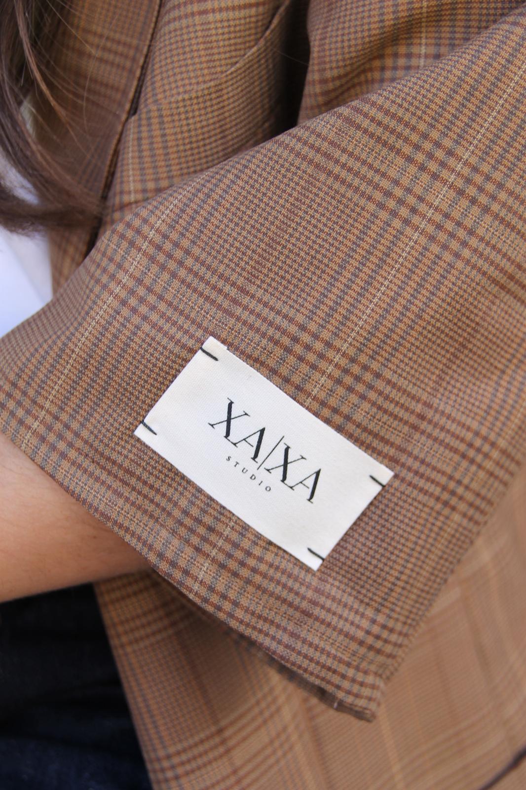 Plaid Brown - Vintage Oversized Blazer