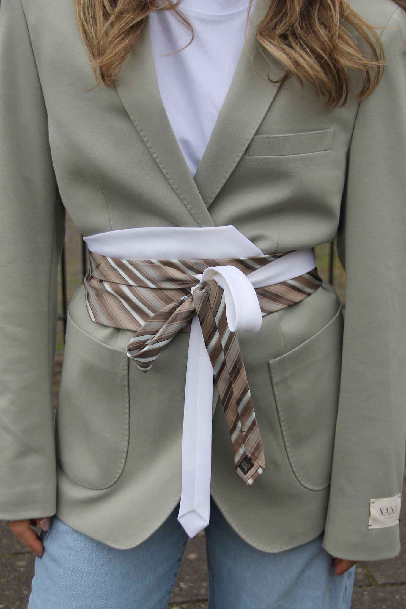 Beige White - Unique Belt