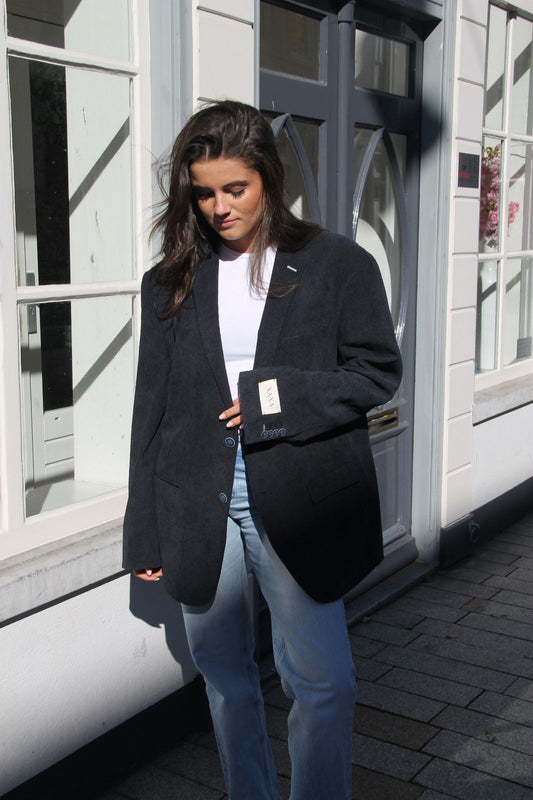 Ocean Blue - Vintage Oversized Blazer