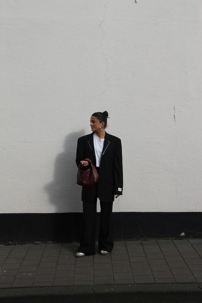 Steel Black - Vintage Oversized Blazer