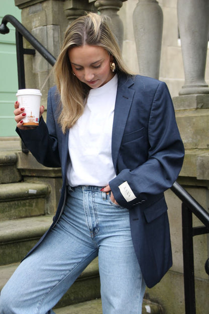 Sea Blue - Vintage Oversized Blazer