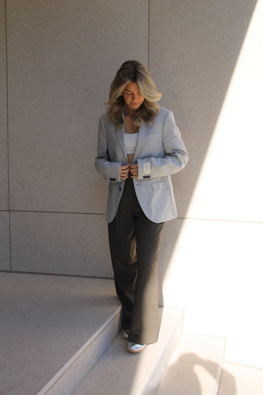 Grey Sand - Vintage Oversized Blazer