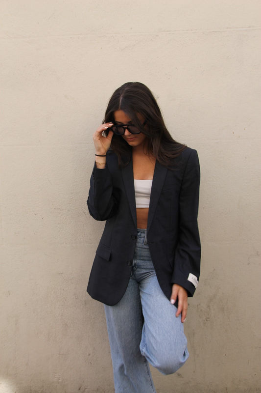 Ember Blue - Vintage Oversized Blazer