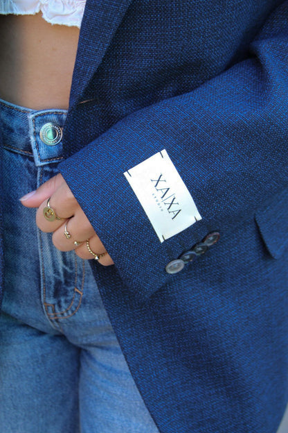 Rush Blue - Vintage Oversized Blazer