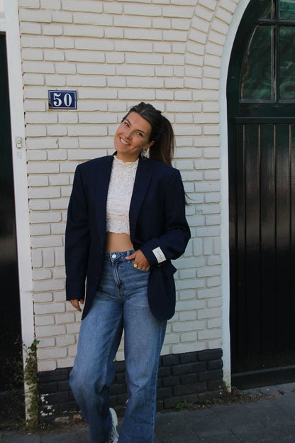Rush Blue - Vintage Oversized Blazer