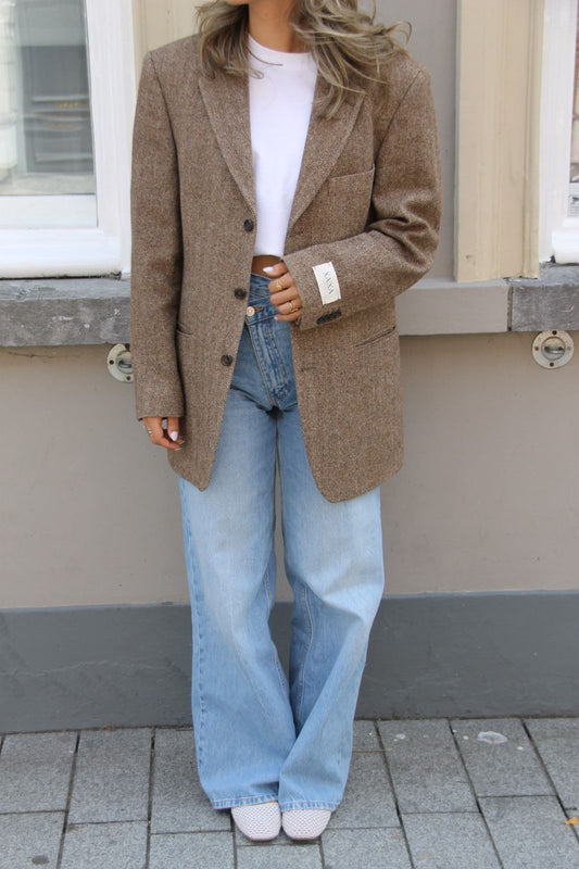 Bold Brown - Vintage Oversized Blazer