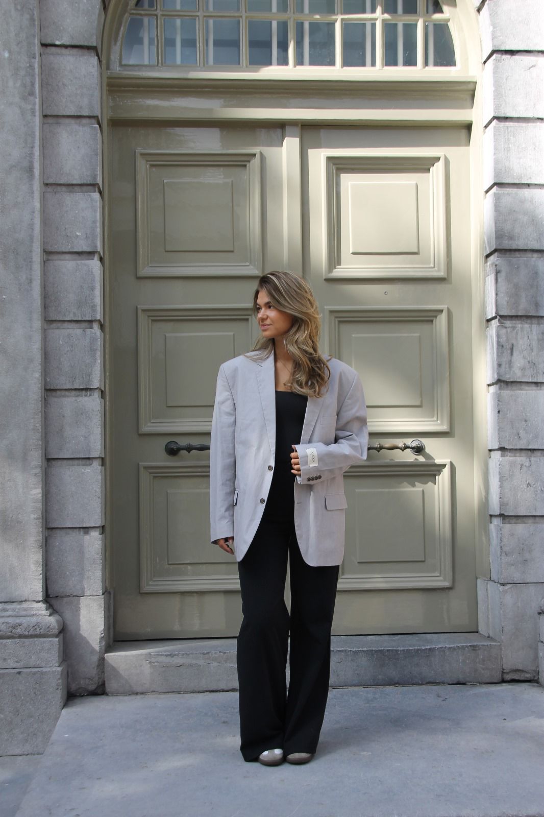 Light Grey - Vintage Oversized Blazer