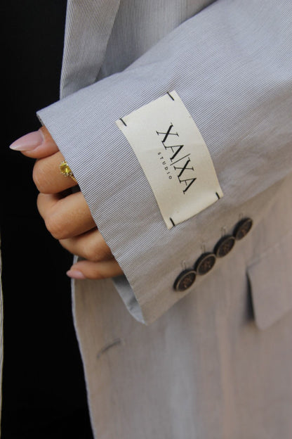 Light Grey - Vintage Oversized Blazer
