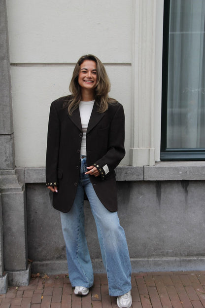 Statement Brown - Vintage Oversized Blazer