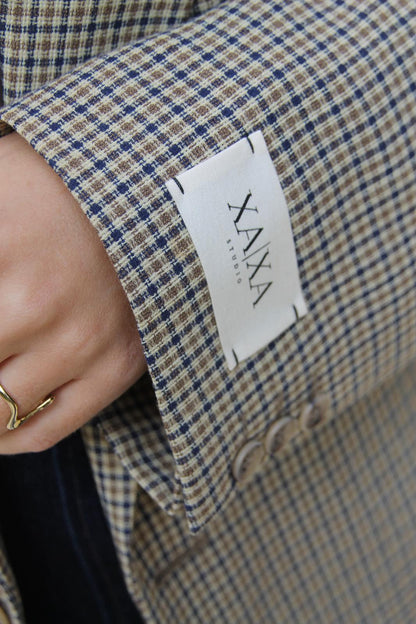 Check Chic - Vintage Oversized Blazer