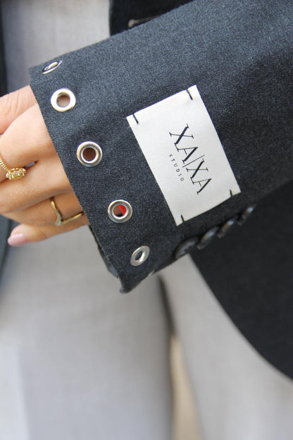 Rebel Grey - Vintage Oversized Blazer