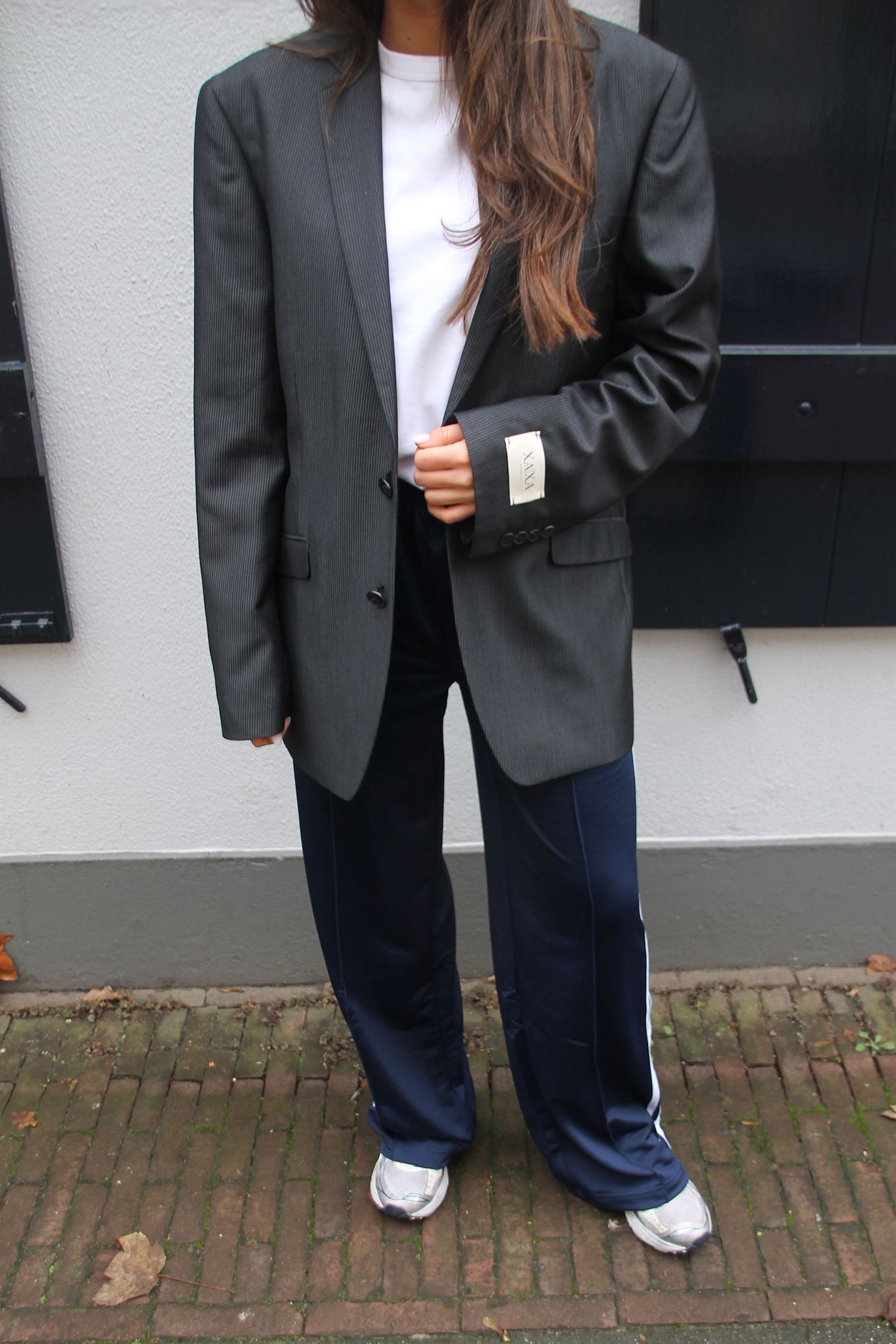 Pin Grey - Vintage Oversized Blazer