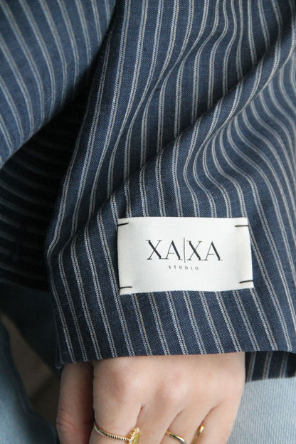 Elegance Blue - Vintage Oversized Blazer
