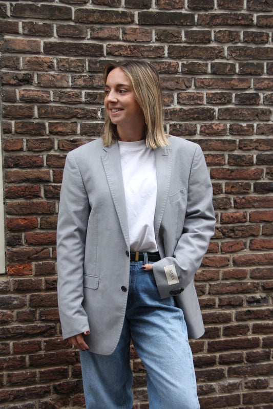 Mist Grey - Vintage Oversized Blazer
