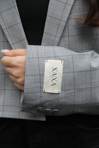 Urban Grey - Cropped Vintage Blazer