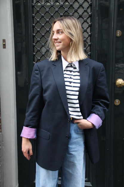 Blueberry Blue - Vintage Oversized Blazer