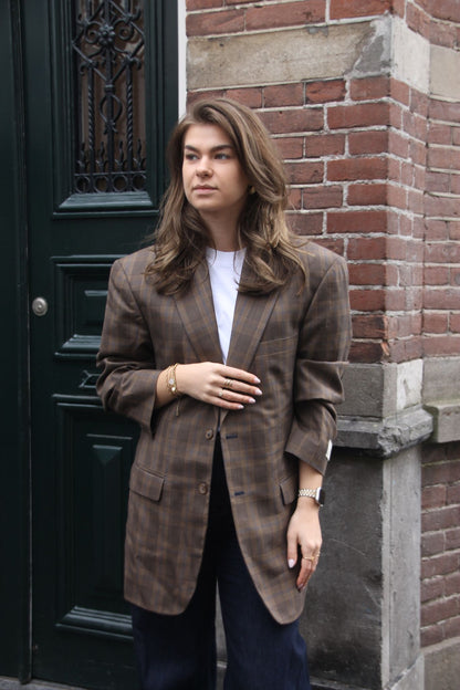 Retro Brown - Vintage Oversized Blazer