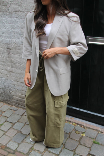 Spring Beige - Vintage Oversized Blazer