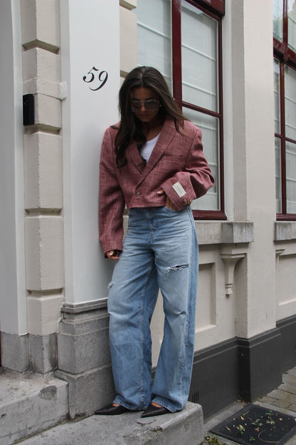 City Red - Vintage Cropped Blazer
