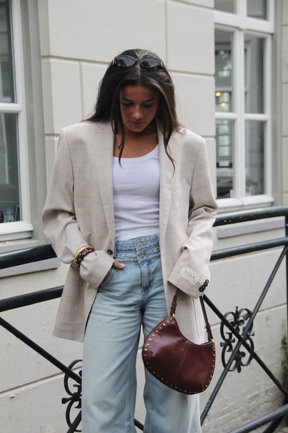 Chic Beige - Vintage Oversized Blazer