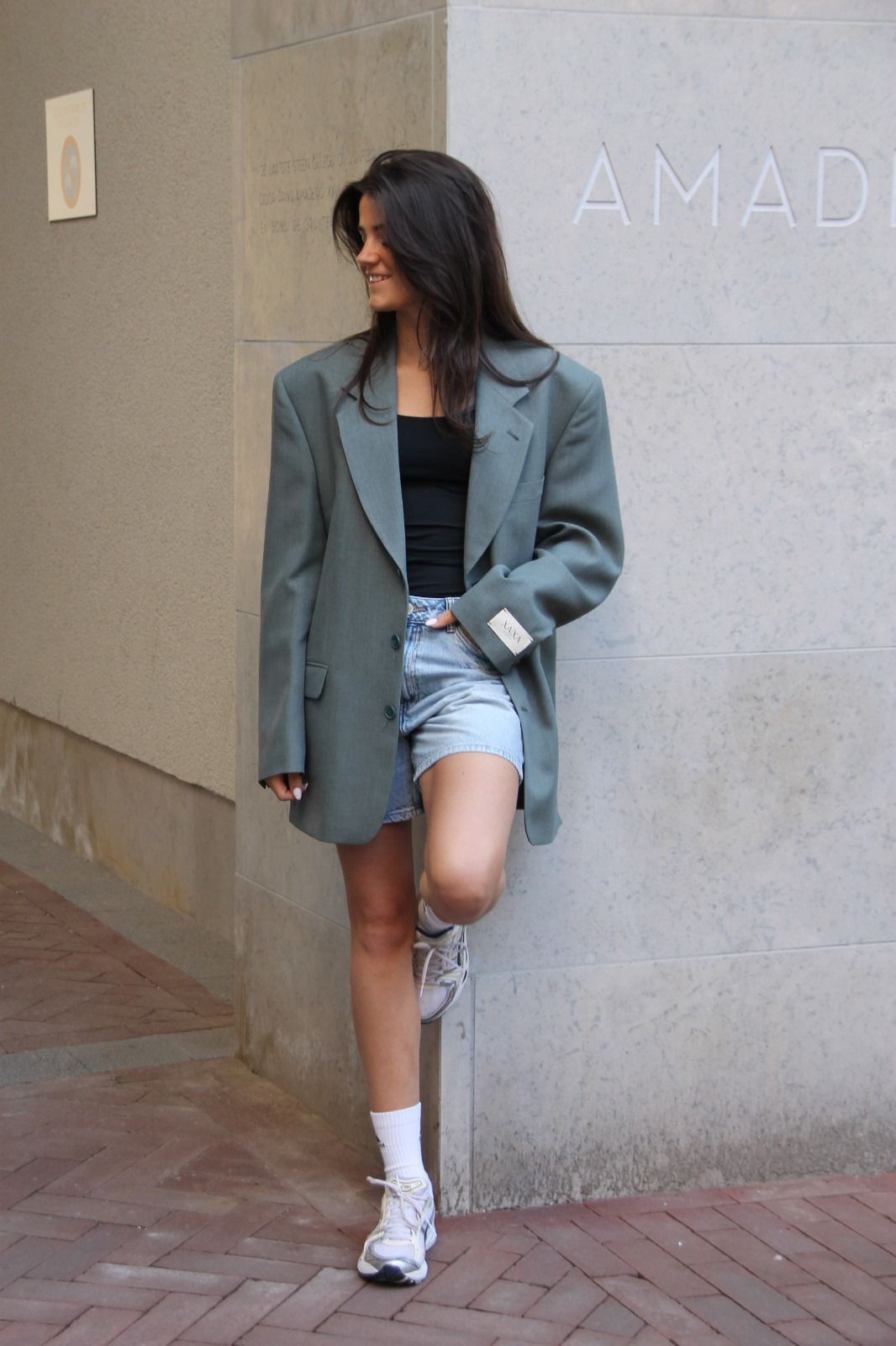 Olive Green - Vintage Oversized Blazer