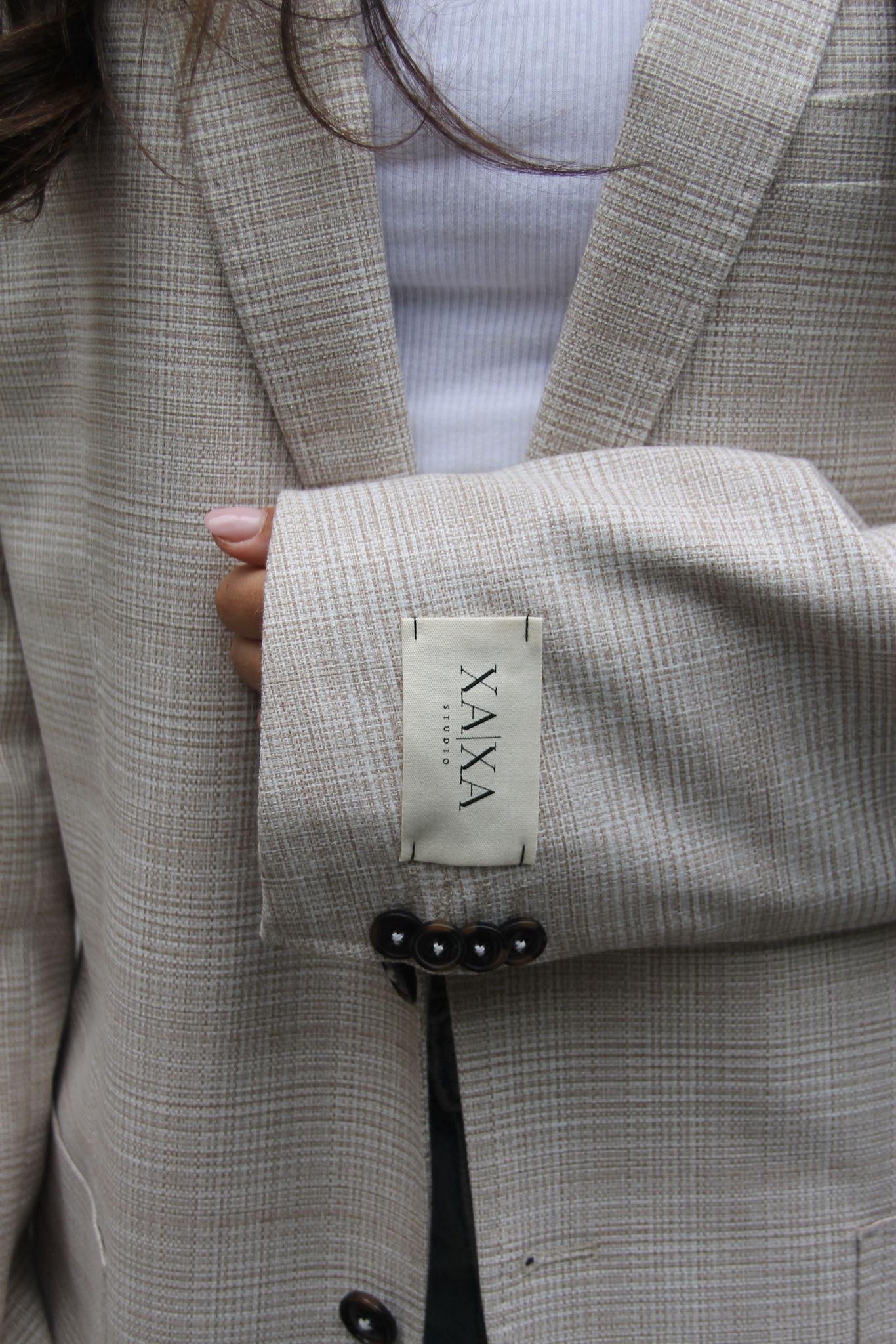 Chic Beige - Vintage Oversized Blazer